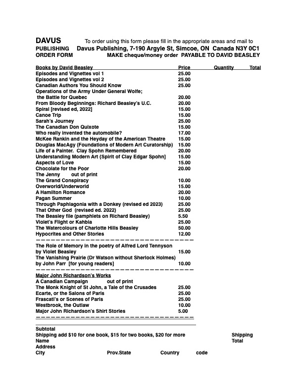 Order Form